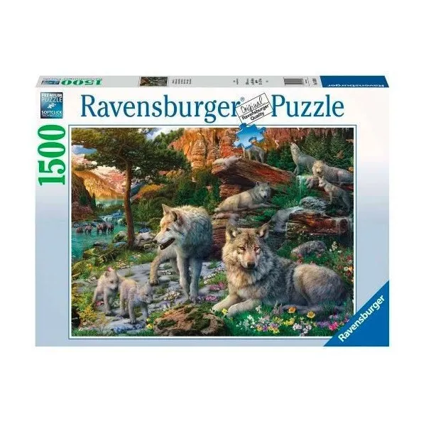 Puzzle 2D 1500 elementów Wiosenne wilki
