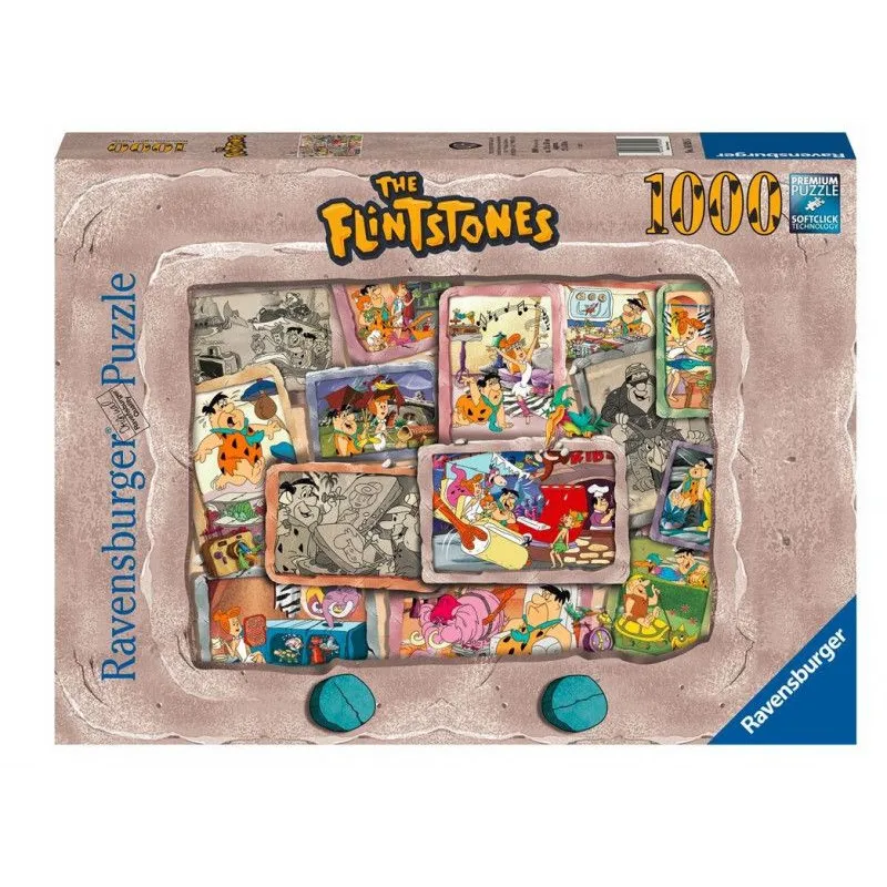 Puzzle 2D 1000 elementów Flintstonowie