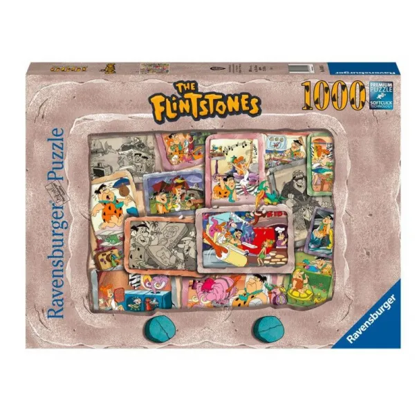 Puzzle 2D 1000 elementów Flintstonowie