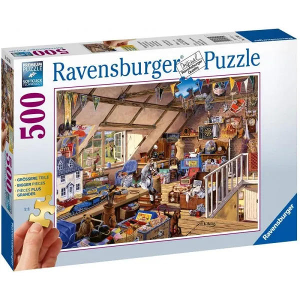 Puzzle 2D dla seniorów Strych u babci 500 elementów