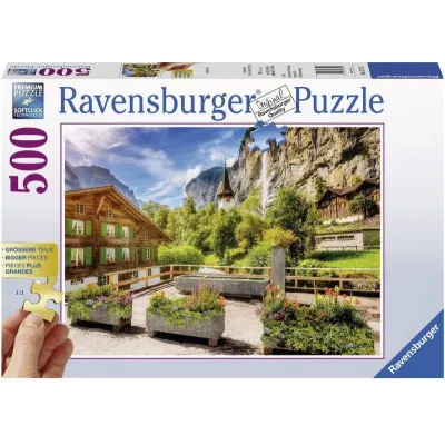 Puzzle 2D dla seniorów Lauterbrunnen, Szwajcaria 500 elementów
