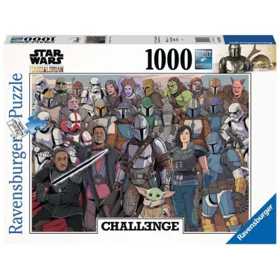 Puzzle 2D 1000 elementów Star Wars Baby Yoda