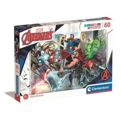 Puzzle 60 elementów Super Kolor The Avengers