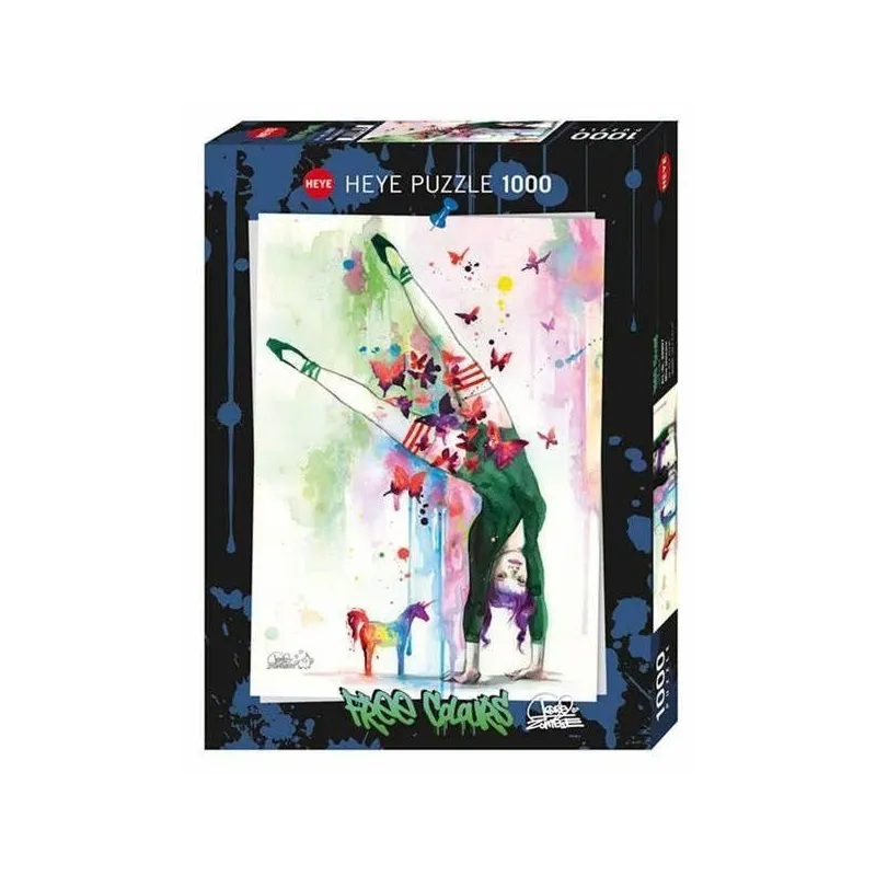 Puzzle 1000 elementów Wolne kolory, Mały jednorożec