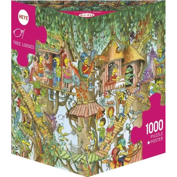 Puzzle 1000 elementów Domki na drzewie