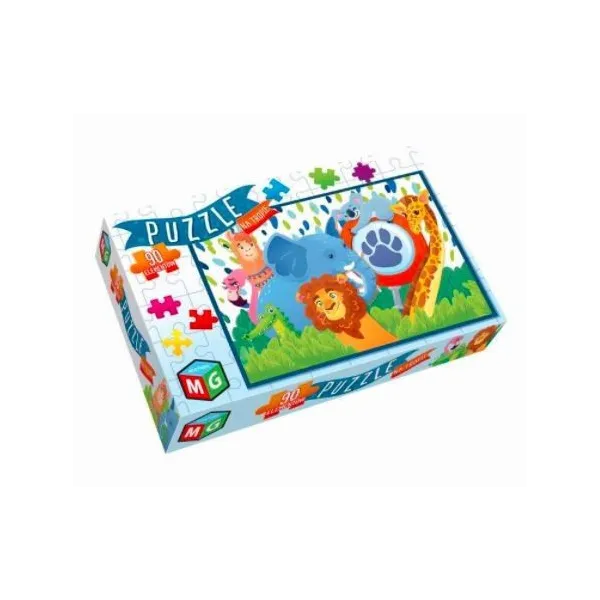Gra Na tropie Puzzle 90 elementów