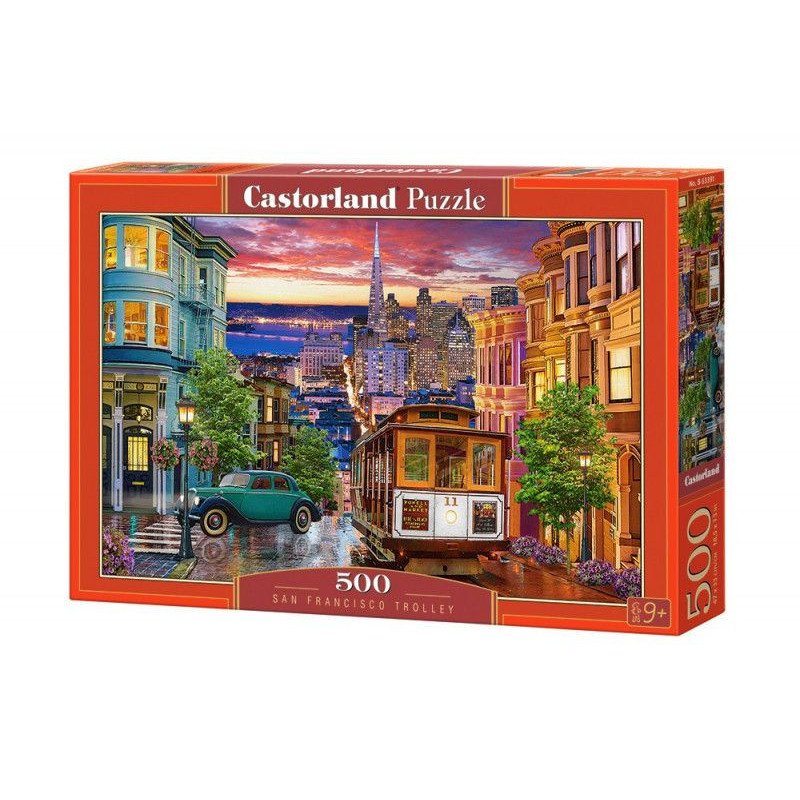 Puzzle 500 elementów San Francisco Trolley