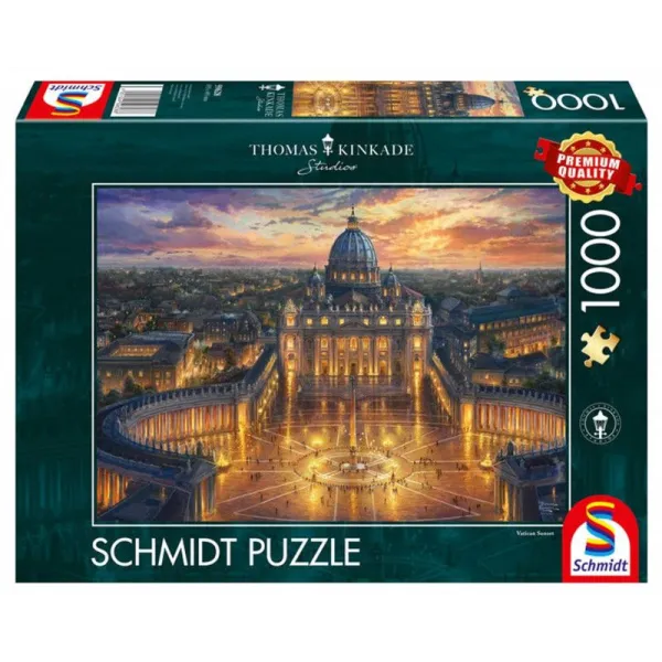 Puzzle Premium Quality 1000 elementów THOMAS KINKADE Watykan