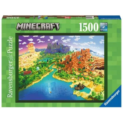 Puzzle 1500 elementów Świat Minecraft