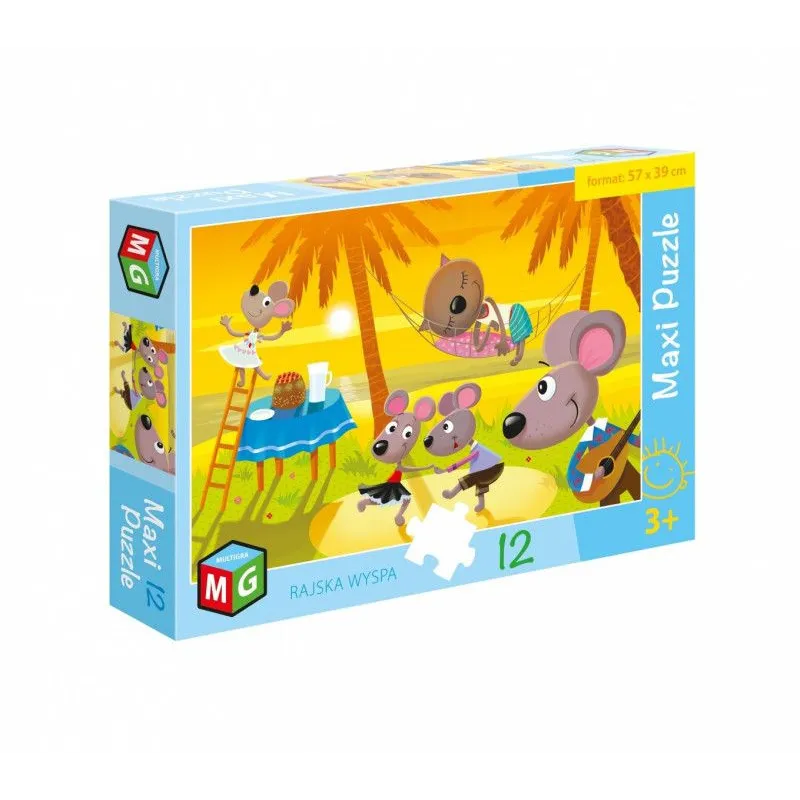 Puzzle 12 elementów Maxi - Rajska wyspa