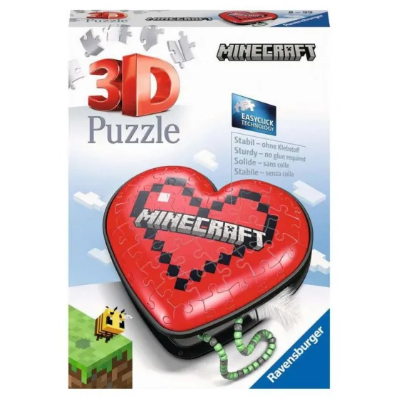 Puzzle 3D 54 elementy Minecraft Serce