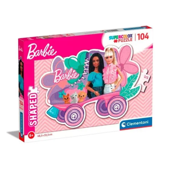 Puzzle 104 elementów Shaped Barbie