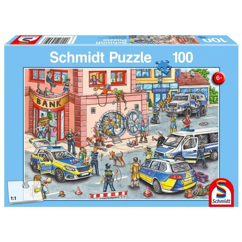 Puzzle 100 elementów Policyjna akcja