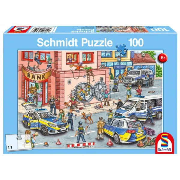Puzzle 100 elementów Policyjna akcja