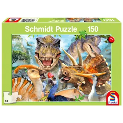 Puzzle 150 elementów Dinozaury