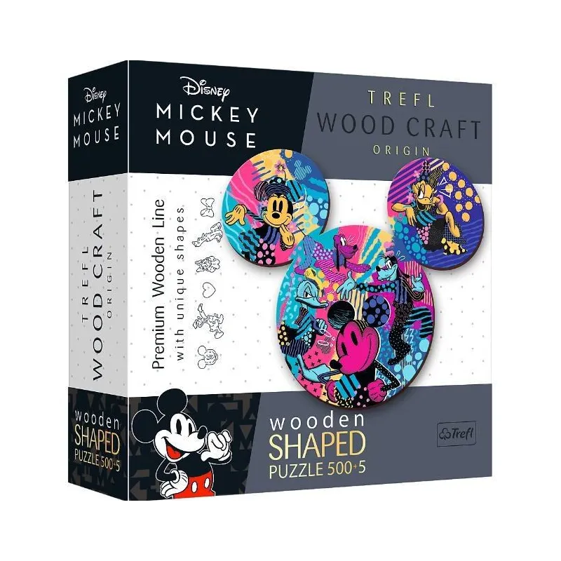 Puzzle drewniane Myszka Mickey 500 elementów