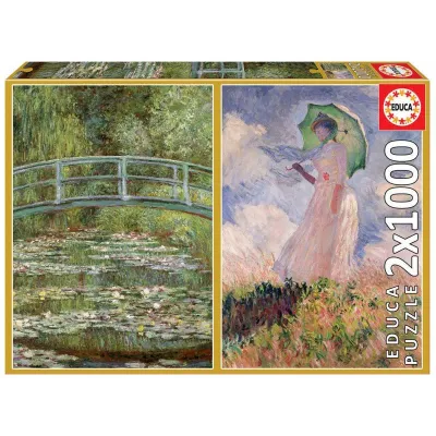 Puzzle 2 x 1000 elementów Claude Monet