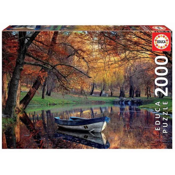Puzzle 2000 elementów Łódka na jeziorze