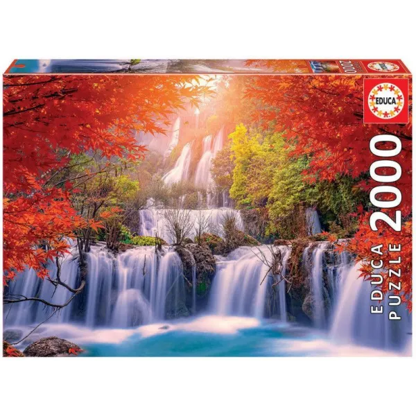 Puzzle 2000 elementów Wodospad w Tajlandii