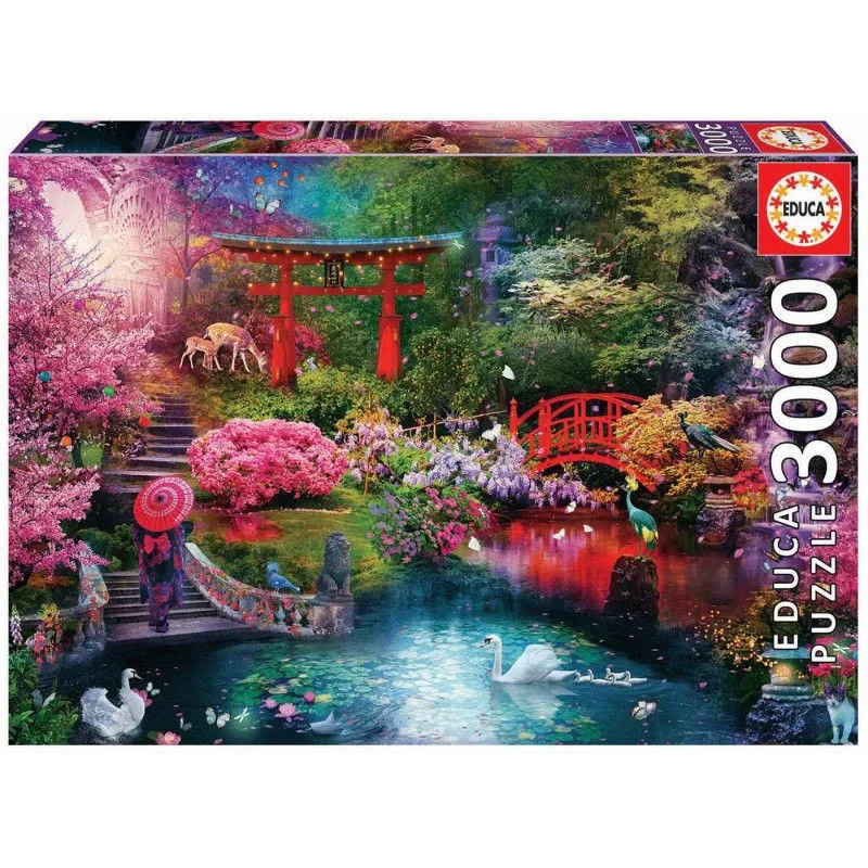 Puzzle 3000 elementów Ogród japoński