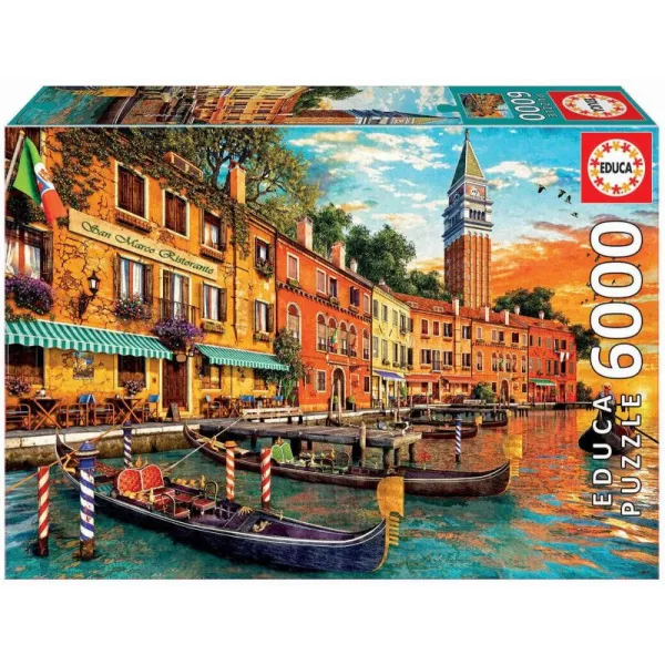 Puzzle 6000 elementów Zachód słońca w Wenecji