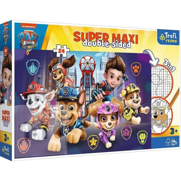 Puzzle 24 elementy SUPER MAXI Nowe wyzwanie Psi Patrol