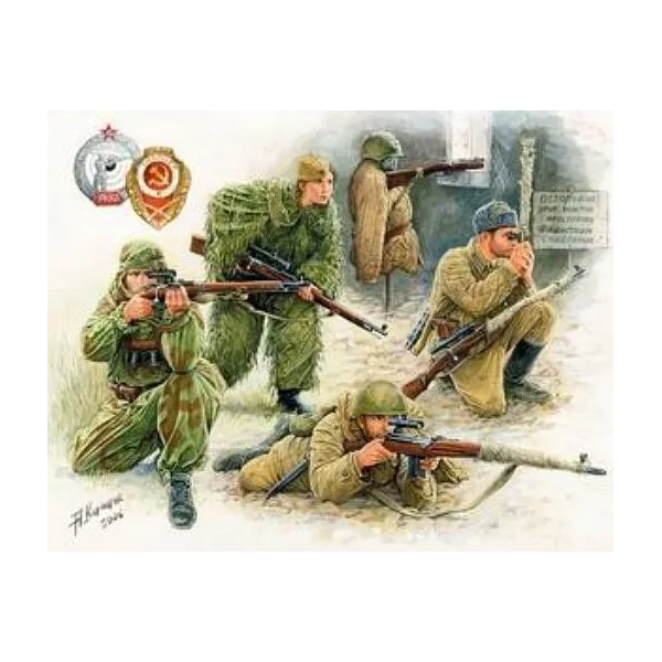 Soviet Sniper Team WWII