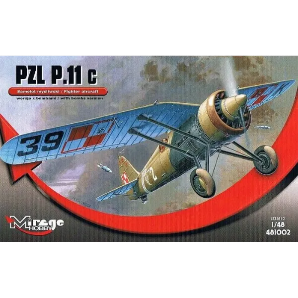 Model plastikowy PZL P-11c Wersja z bombami