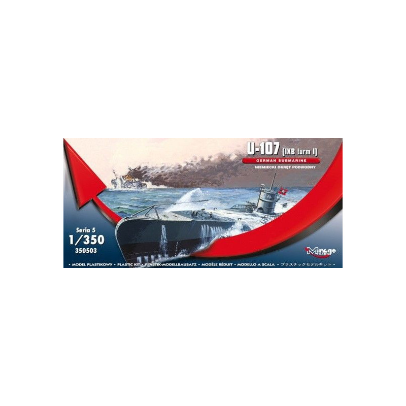 Model plastikowy U-Boot U-107 IXB