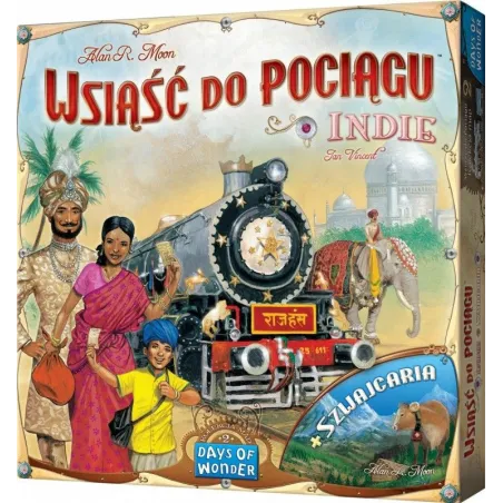 Gra Wsiąść do pociągu Kolekcja Map 2 - Indie i Szwajcaria