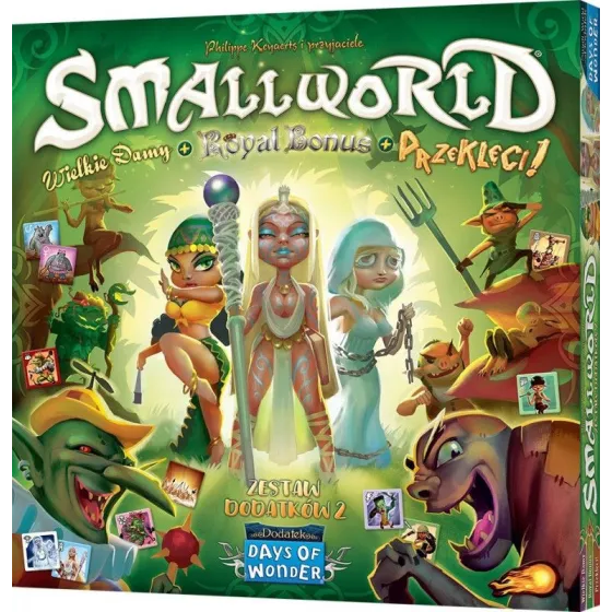 Gra Small World: Zestaw dodatków 2 - Wielkie damy + Royal Bonus + Przeklęci!