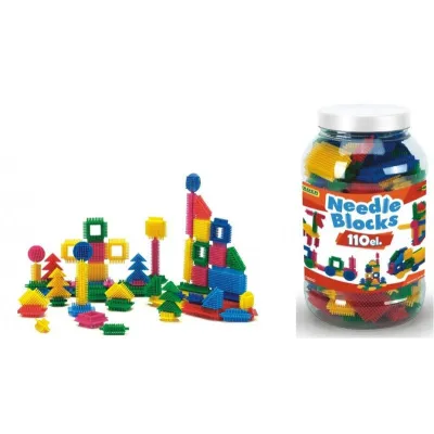 Klocki Jeżyki w słoiku 110 elementów