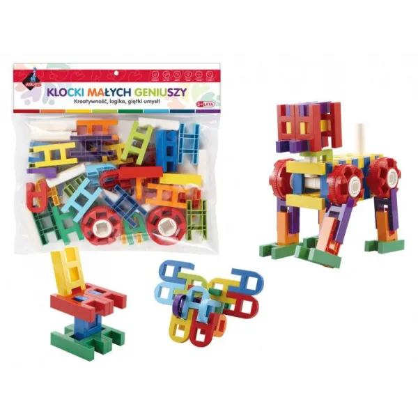 Klocki drabinki 40 elementów