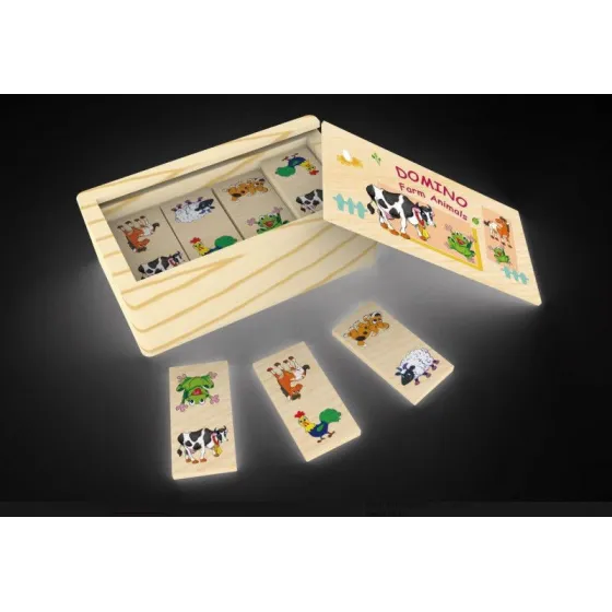 DominoTOP BRIGHT Domino drewniane Zwierzaki