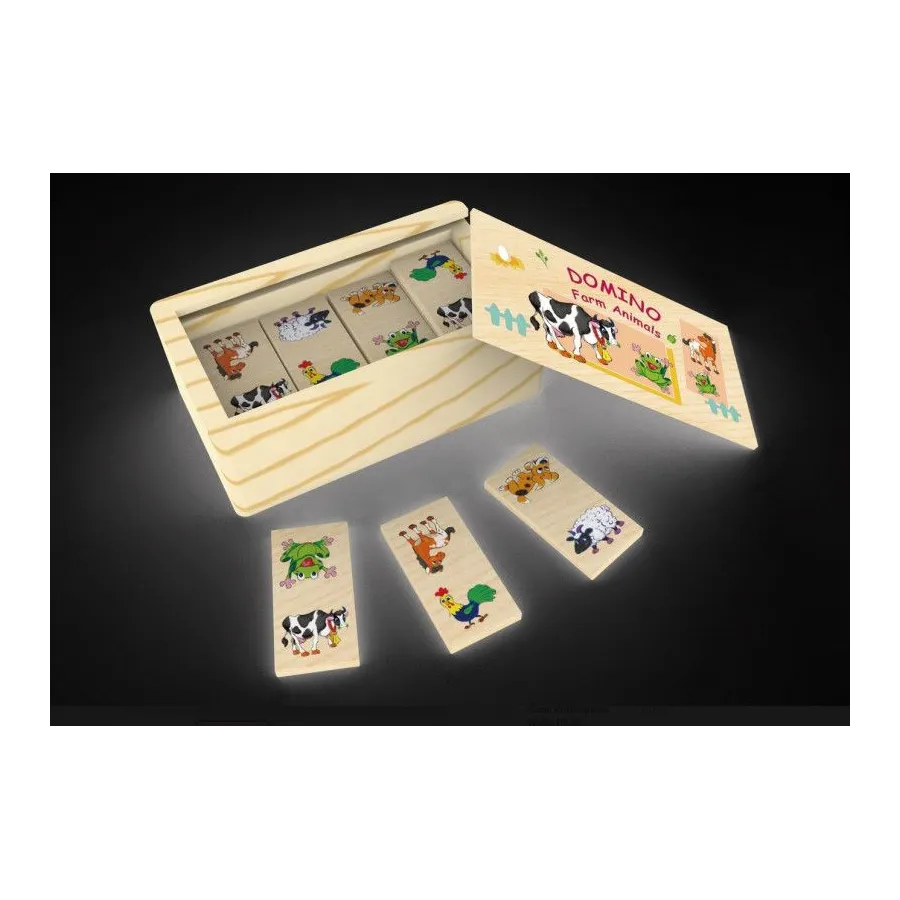DominoTOP BRIGHT Domino drewniane Zwierzaki