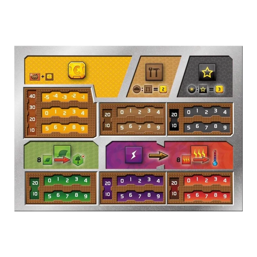 Gra Terraformacja Marsa plansze graczy