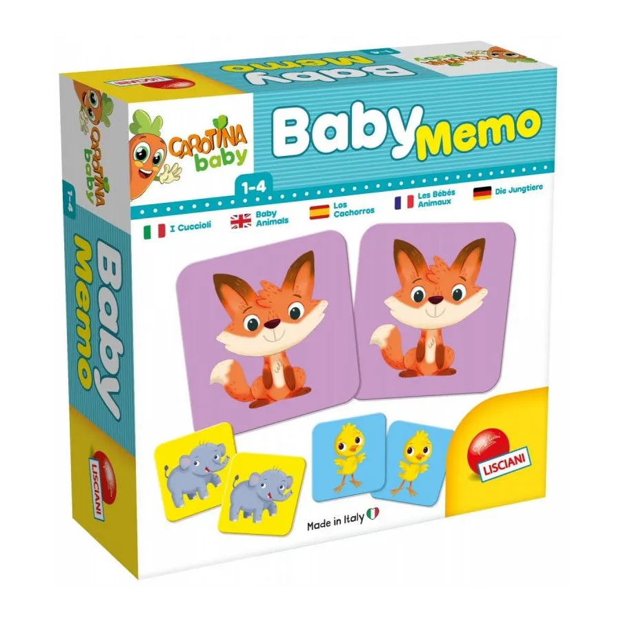 Gra Carotina Baby Memoria zwierzęta