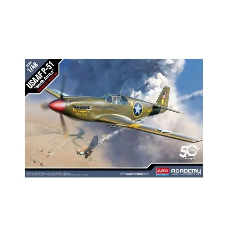 Plastikowy model USAAF P-51 North Africa