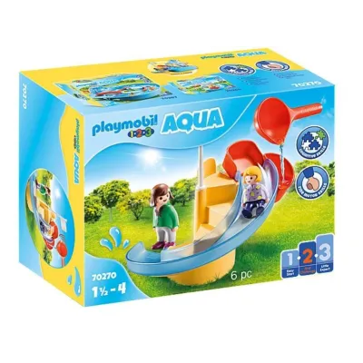 Zestaw z figurkami 1.2.3 70270 AQUA Wodna zjeżdżalnia