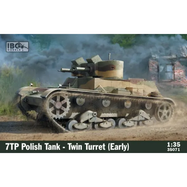Model do sklejania 7TP Polish Tank-Twin Turret Early Production