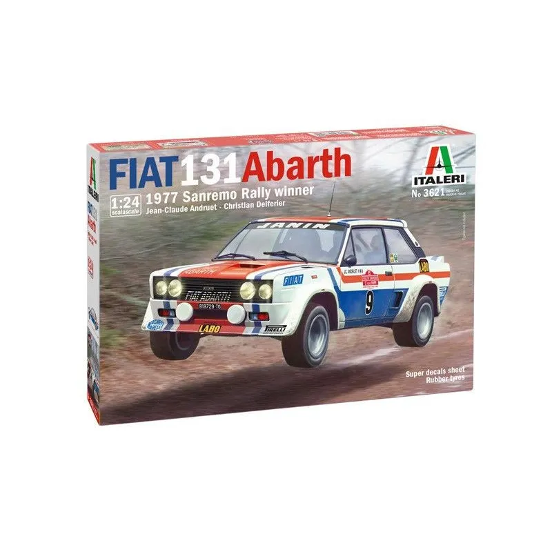 Model do sklejania Fiat 131 Abarth 1977 San Remo Rally Winn