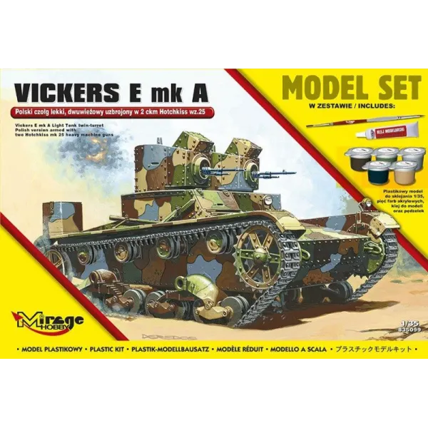 Model plastikowy Polski Czołg Lekki Dwuwieżowy