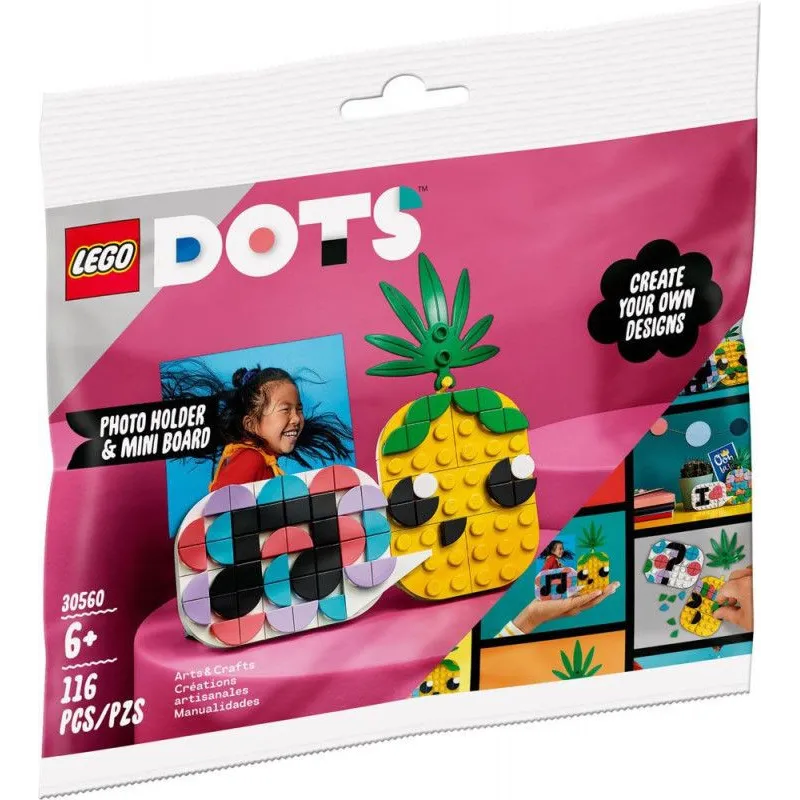 Klocki DOTS 30560 Ananas ramka na zdjęcie i miniaturowa tablica