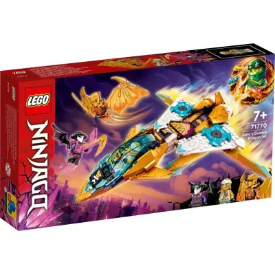 Klocki Ninjago 71770 Złoty smoczy odrzutowiec Zane