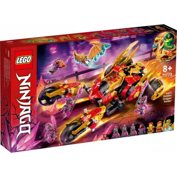 Klocki Ninjago 71773 Złoty smoczy scigacz Kaia
