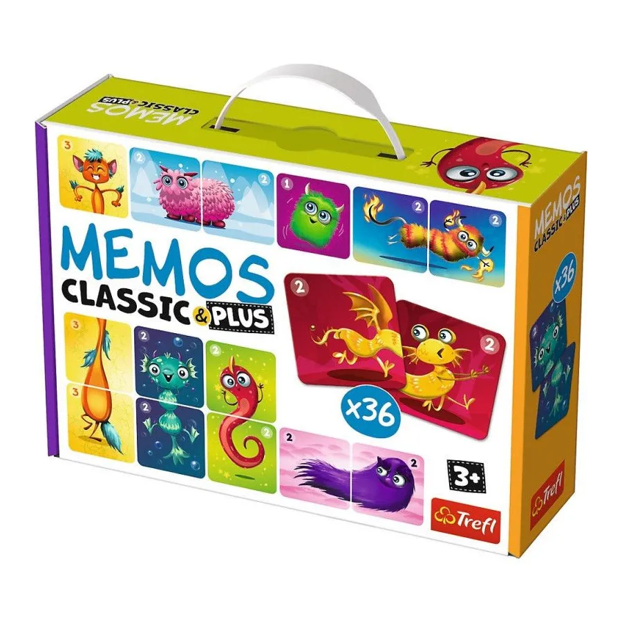Gra Memos classic plus Urocze potworki