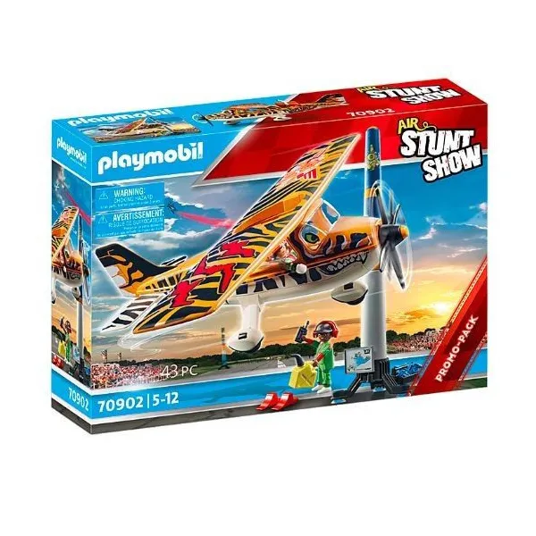 Zestaw z figurkami Stunt Show 70902 Samolot śmigłowy TYGRYS