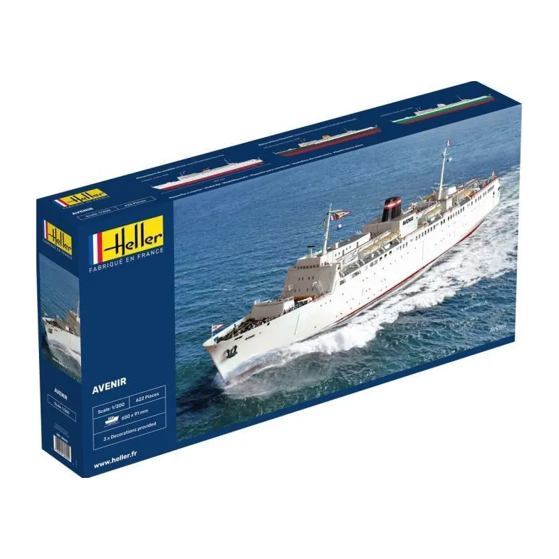 Model plastikowy Prom Pasażersko- towarowy Avenir 1/200