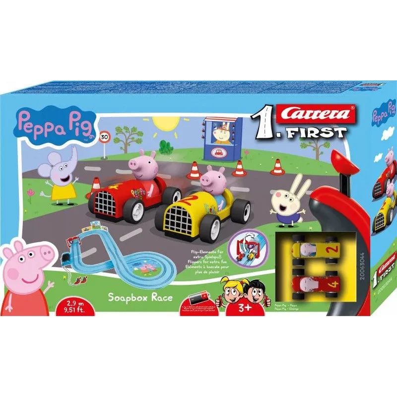 Tor First Świnka Peppa wyścigi mydelniczek