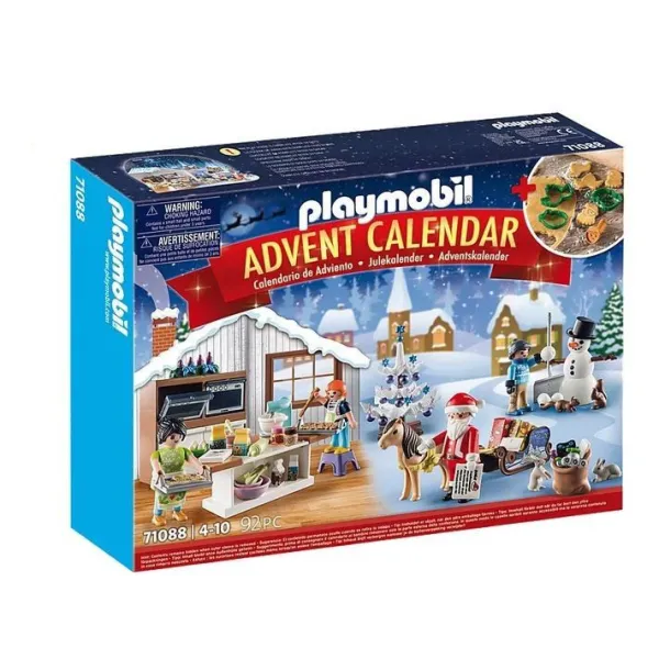 Zestaw z figurkami Christmas 71088 Kalendarz adwentowy Świąteczne wypieki